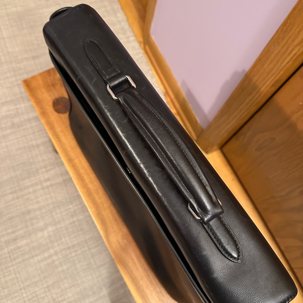 Coach Classic Black Leather Men's Briefcase - Picture 4 of 10